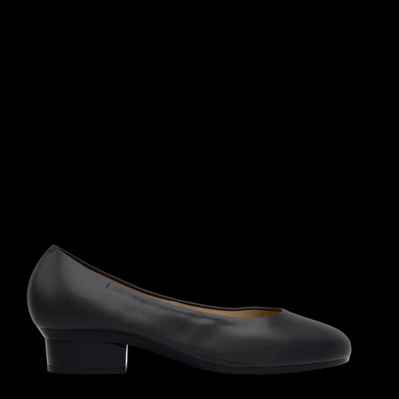 Pashion Footwear The Ballet Pump - Stretch Leather convertible heel base - Picture 2 of 4